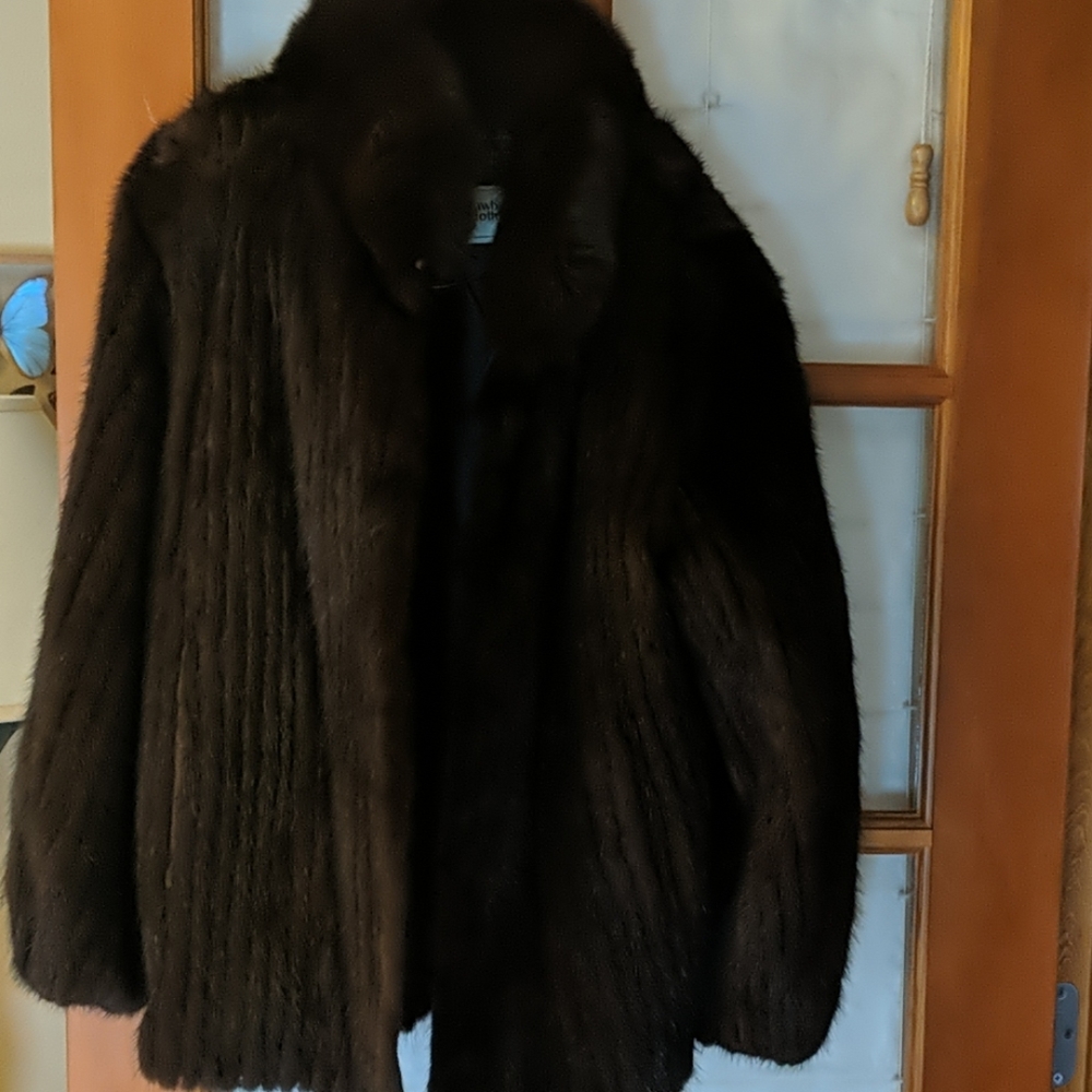 Strawbridge and clothier fur coat Fox and Mink L